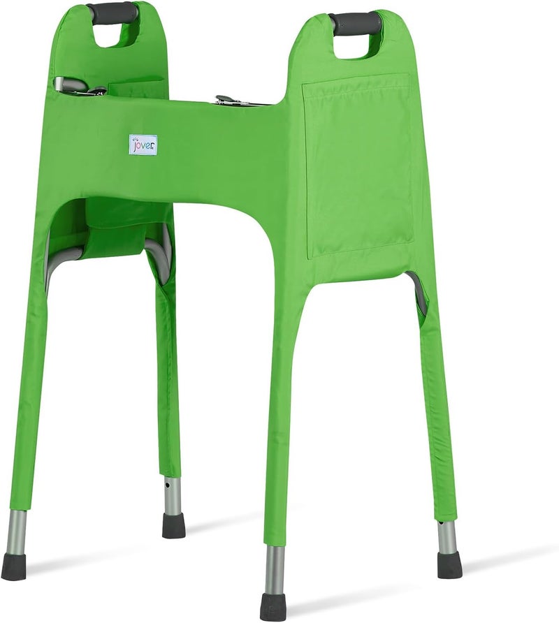 Jover – Walker Covers (Spring Meadow) – Colorful Fabric Cover for Standard Folding Walker Mobility Aid with Pockets, Easy Fit Senior Walker Accessories, Washable Polyester, + Matching Storage Bag - Image 1